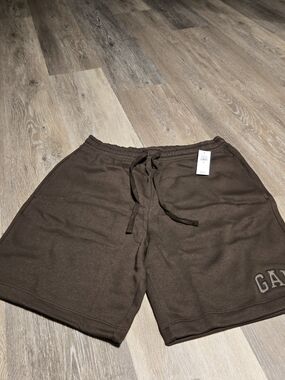 GAP Men's Dark Brown Athletic Drawstring Shorts